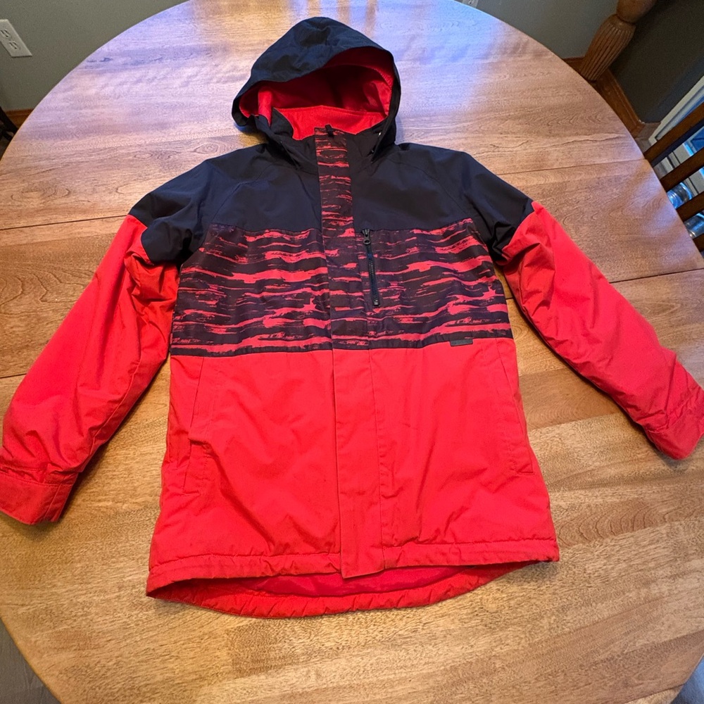 Burton Red and Black Snowboard/Ski Jacket Youth Size L